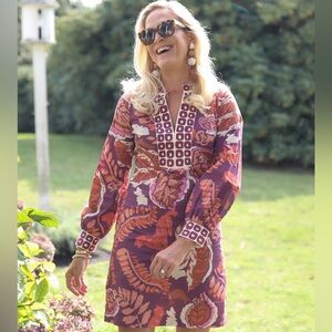 CK Bradley Tangerine Dress - Puma Plum